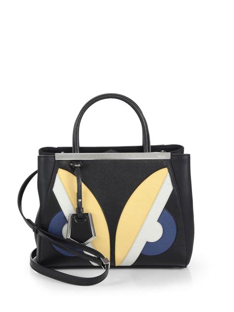 fendi 2jours monster petite colorblock shopper|Fendi 2Jours Monster Petite Colorblock Shopper .